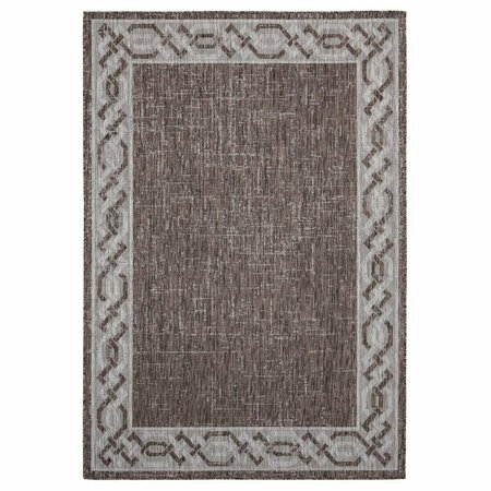 UNITED WEAVERS OF AMERICA 5 ft. 3 in. x 7 ft. 6 in. Augusta Whitehaven Brown Rectangle Area Rug 3900 10050 69